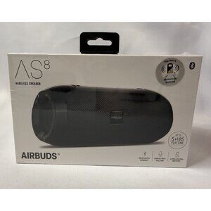 Airbuds AS8 Wireless Speaker Bluetooth 30ft Handsfree Calling 5hr playtime *T11